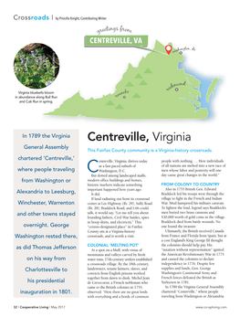 Centreville, Virginia General Assembly This Fairfax County Community Is a Virginia-History Crossroads