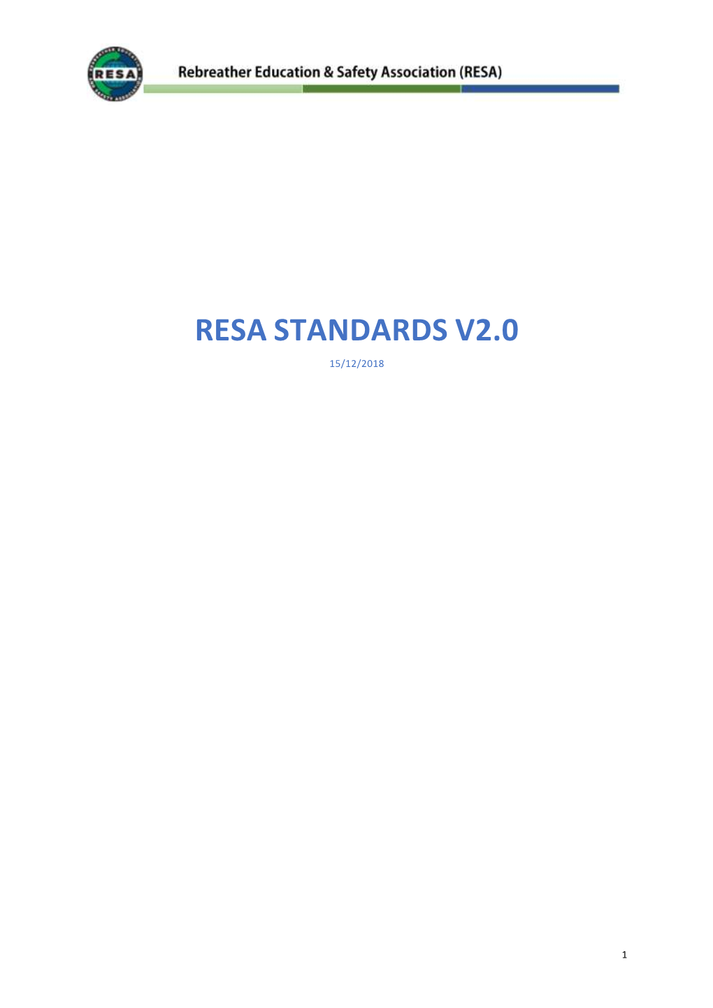 Resa Standards V2.0 15/12/2018