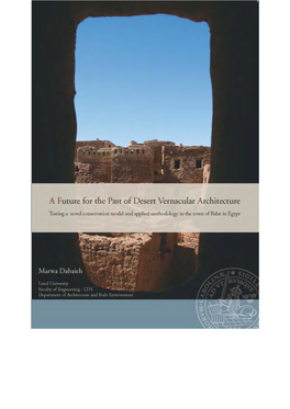 A Future for the Past Desert Vernacular