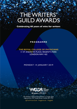 Awards Programme of Events
