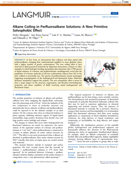 Alkane Coiling in Perfluoroalkane Solutions