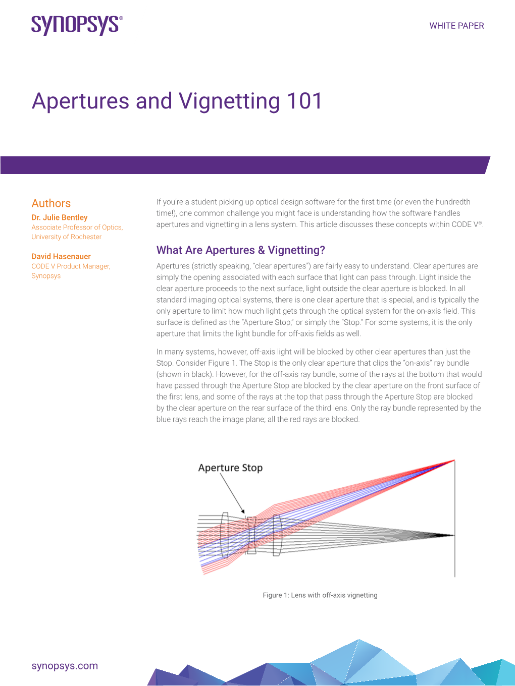 Apertures and Vignetting 101