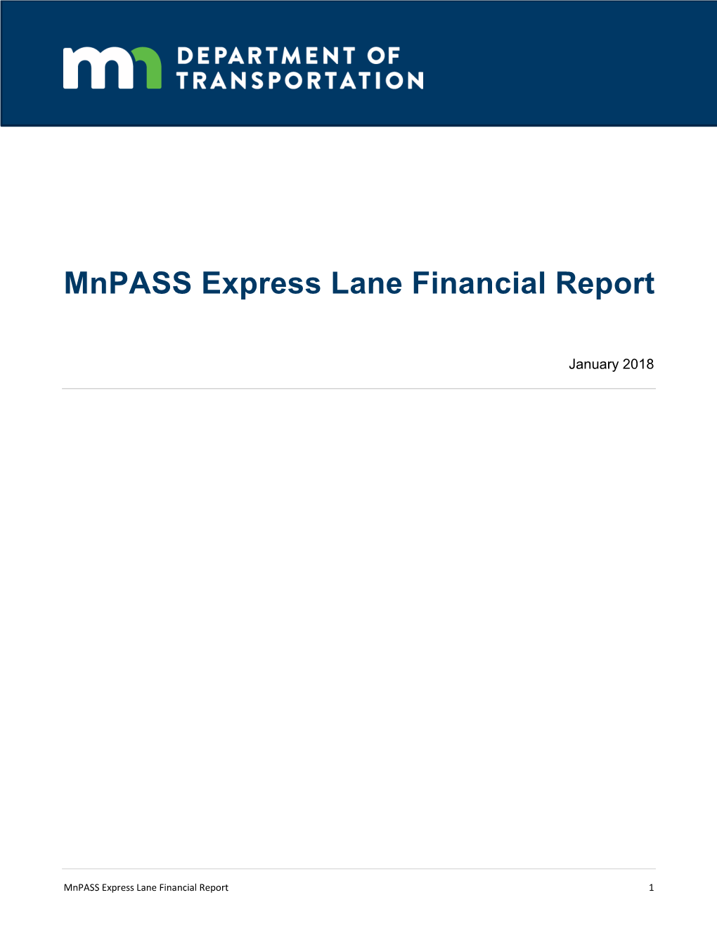 2018 Mnpass Express Lane Financial Report (PDF)