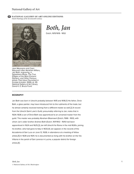 Both, Jan Dutch, 1615/1618 - 1652