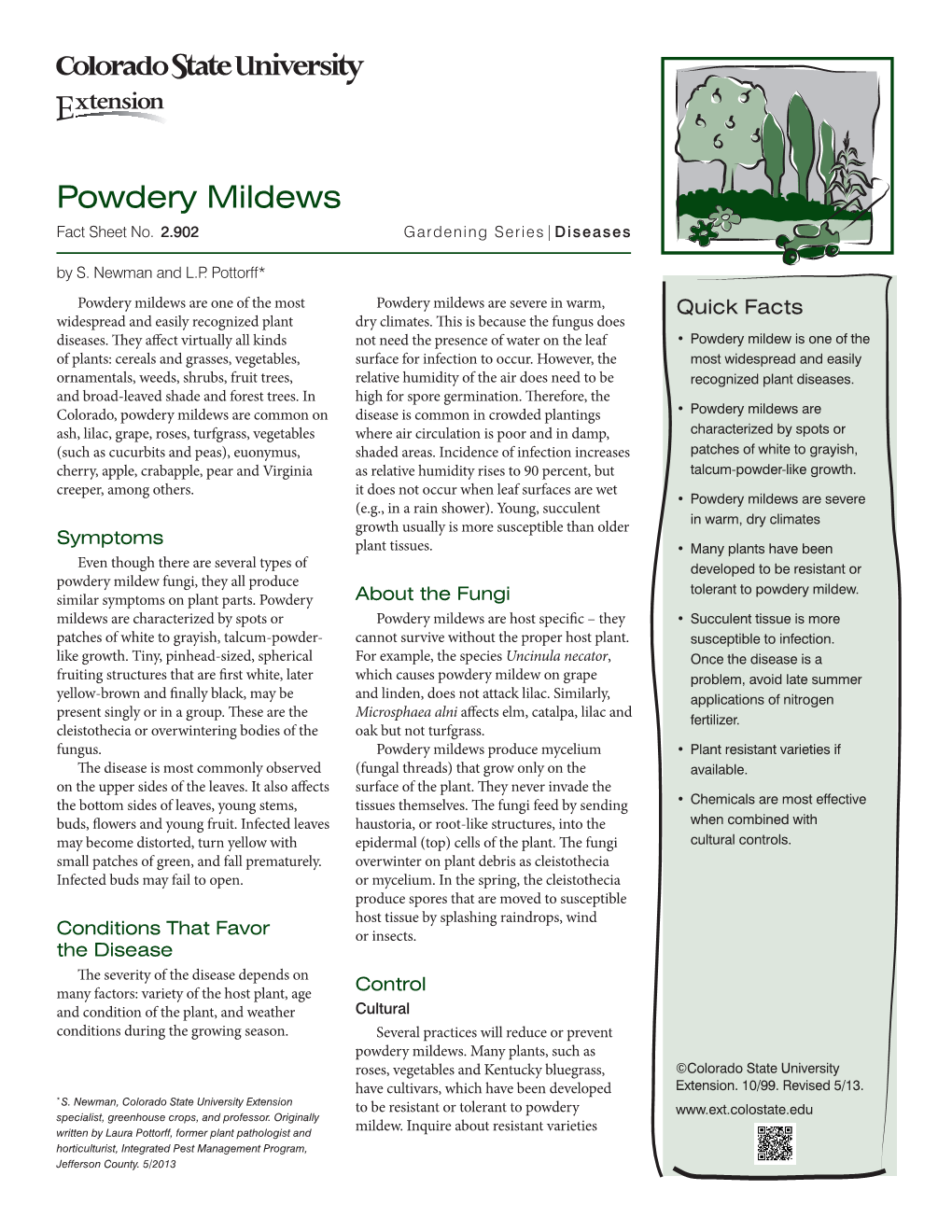 Powdery Mildews Fact Sheet No