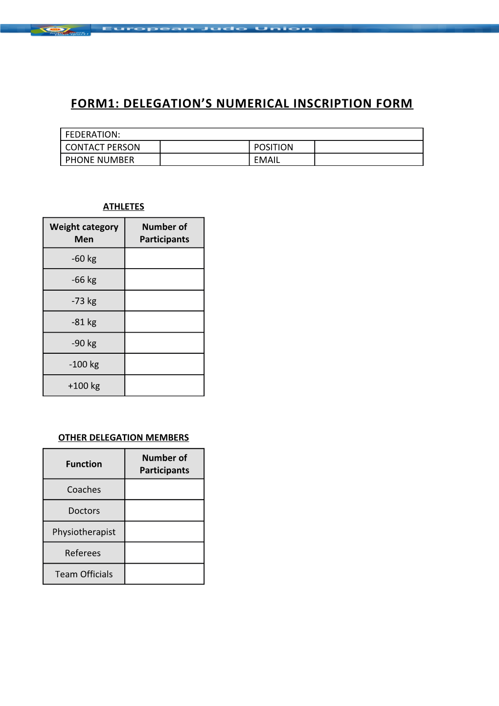 Form1: Delegation S Numerical Inscription Form