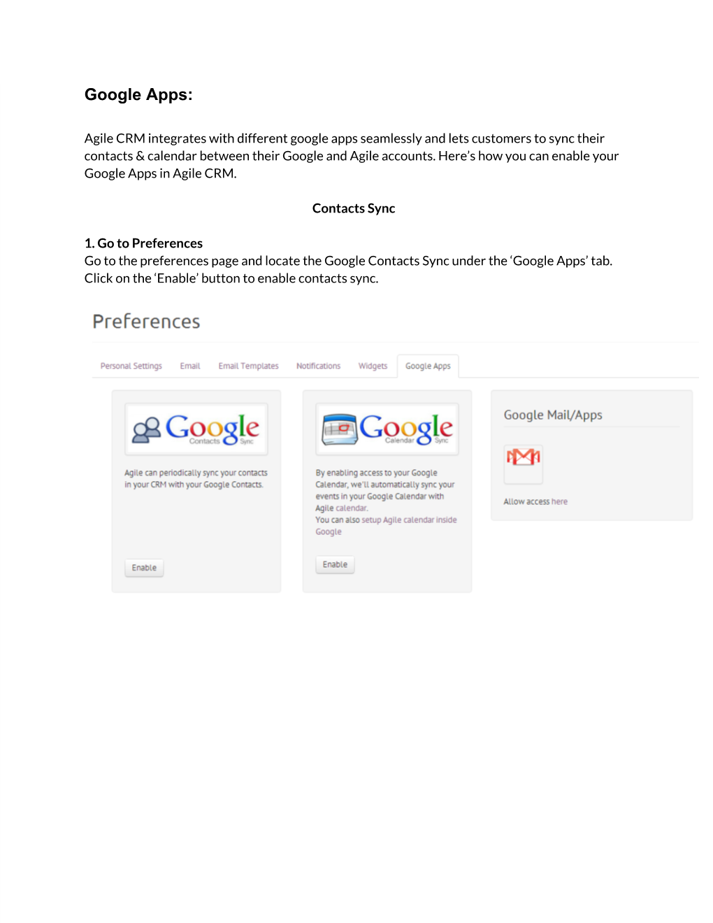 Google Apps Setup