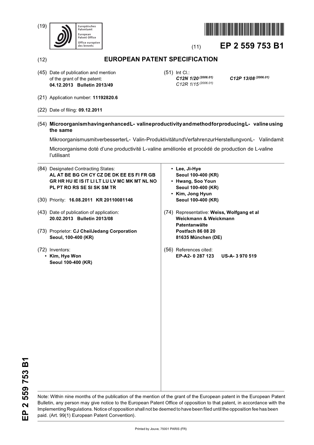 Microorganism Having Enhanced L-Valine Productivity and Method For