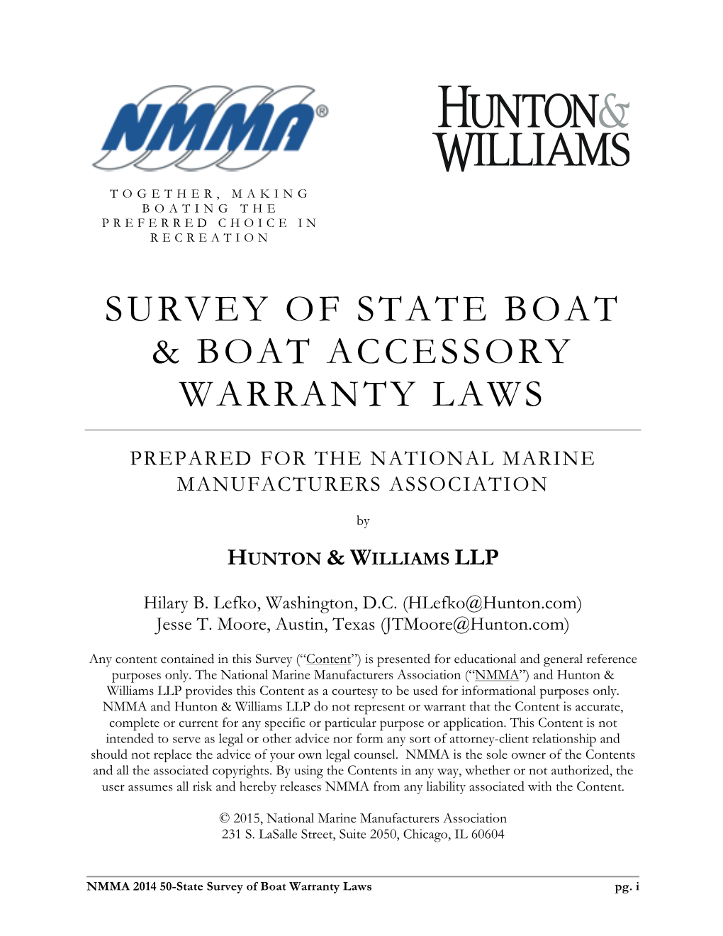 State Level Warranty Laws for Boat and Accessory Mfgs