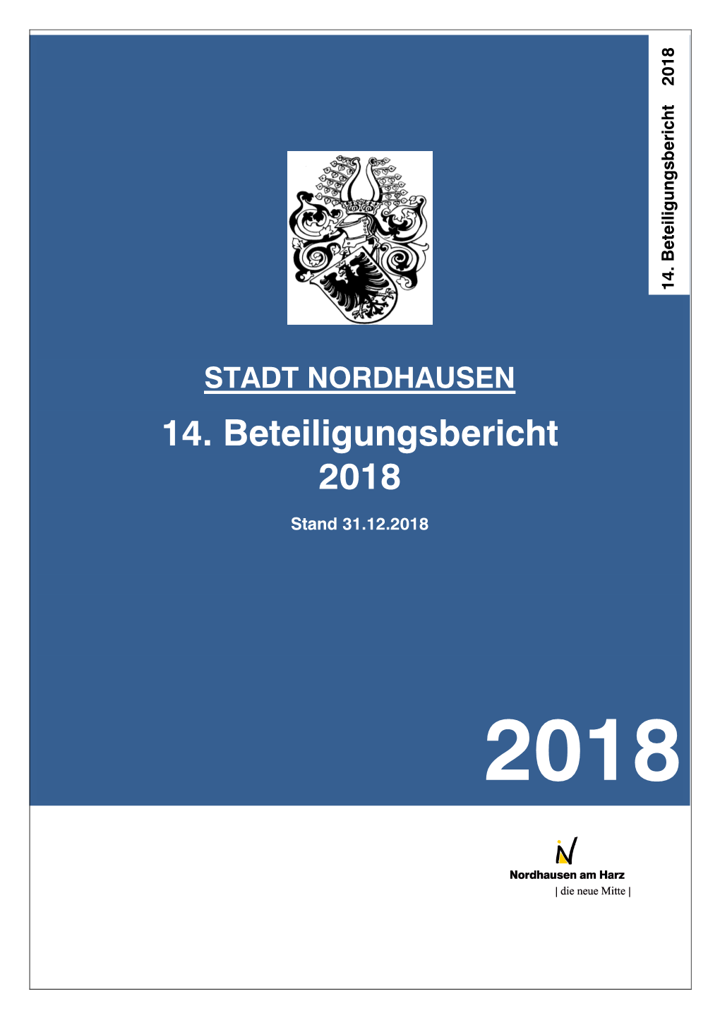 14. Beteiligungsbericht Der Stadt Nordhausen