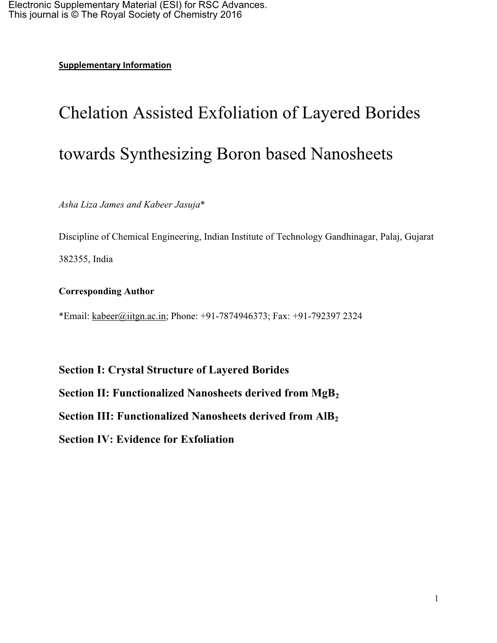 Chelation Assisted Exfoliation of Layered Borides Towards