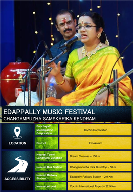 Edappally Music Festival Changampuzha Samskarika Kendram