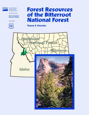 Forest Resources of the Bitterroot National Forest
