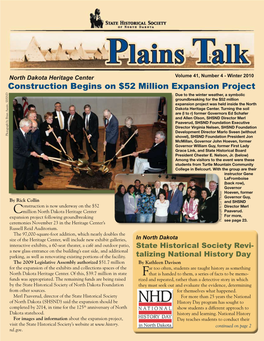 Plains Talk Volume 41 Winter 2010 (Pdf)