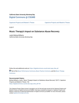 Music Therapy's Impact on Substance Abuse Recovery