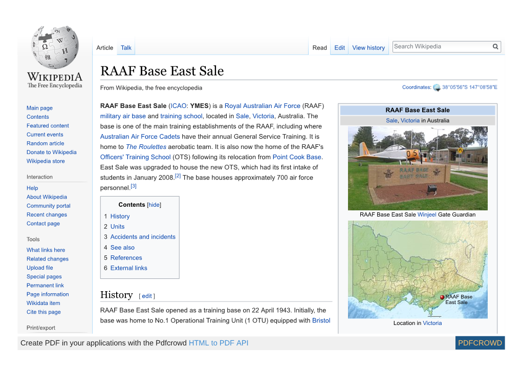 RAAF Base East Sale