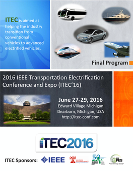 ITEC 2016 Final Program