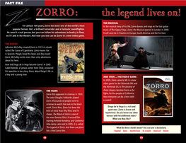Zorro: the Legend Lives On!