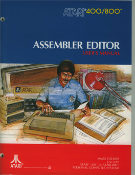 ATARI Assembler Editor User Manual