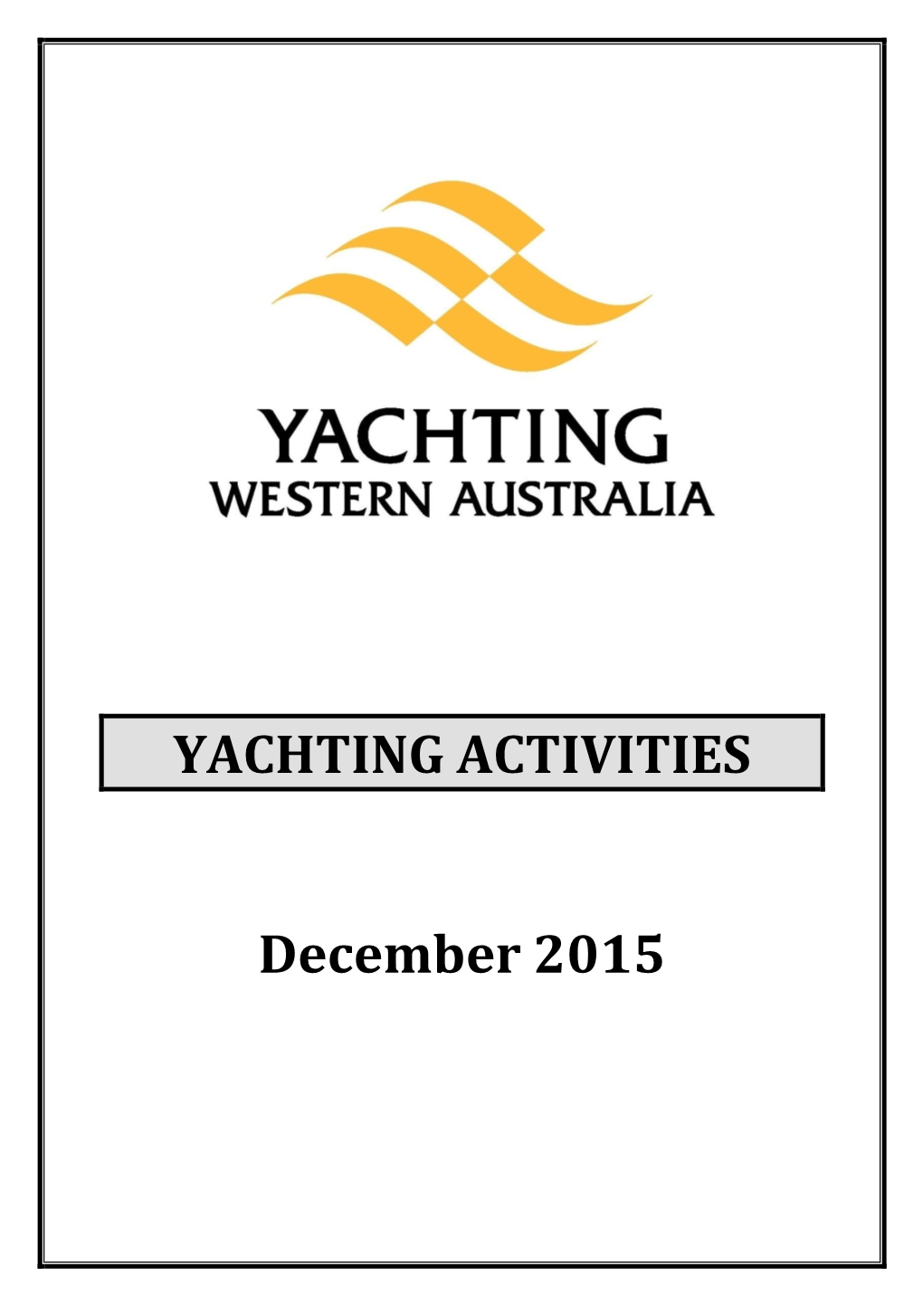 Yachting Association of Western Australia (Inc)