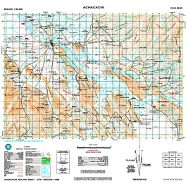 Achacachi Hoja 5845 I Bolivia 1:50.000