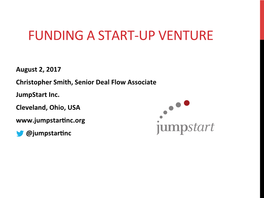 Funding a Startup Venture