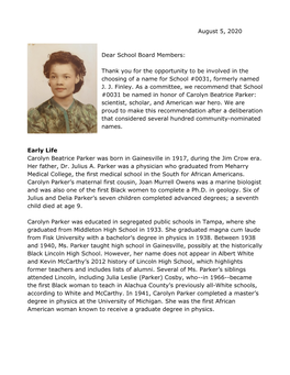 Carolyn Beatrice Parker: Scientist, Scholar, and American War Hero