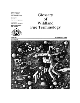 NWCG Glossary of Wildland Fire Terminology 1996 Version
