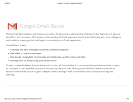 Google Gmail: Basics