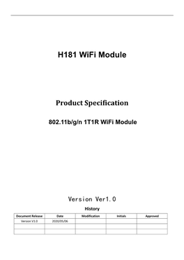 H181 Wifi Module