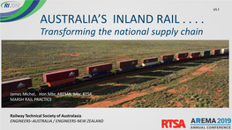 Australia's Inland Rail .