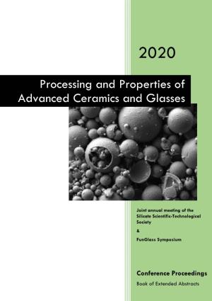 Processing and Properties of Advanced Ceramics and Glasses