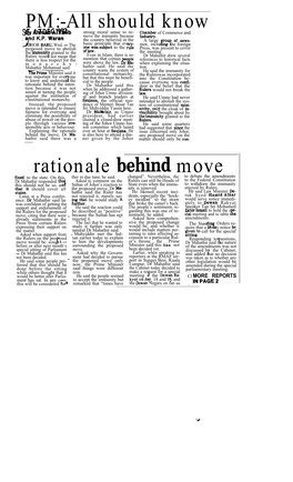 PM: All Should Know Rationale Behind Move (NST 17/12/1992)