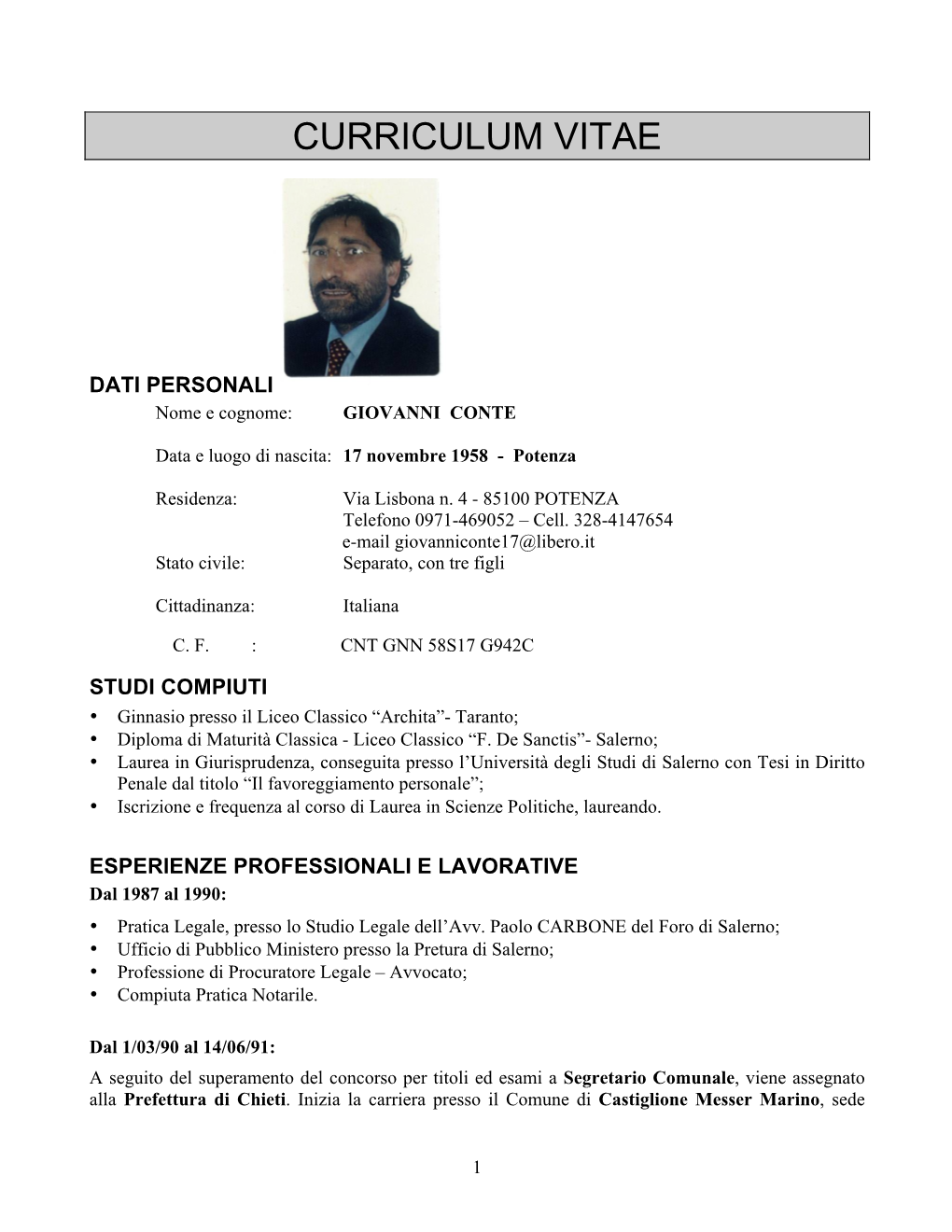 Curriculum Vitae