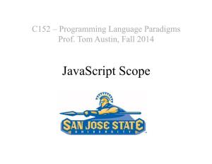 Javascript Scope Lab Solution Review (In-Class) Remember That Javascript Has First-Class Functions