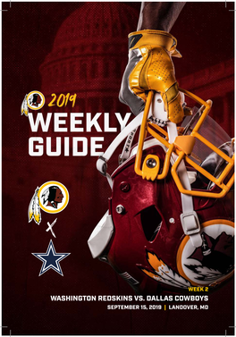 Washington Redskins Vs. Dallas Cowboys September 15, 2019 | Landover, Md Game Release