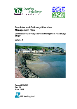 Dumfries and Galloway Shoreline Management Plan Dumfries and Galloway Shoreline Management Plan Study: Stage 1