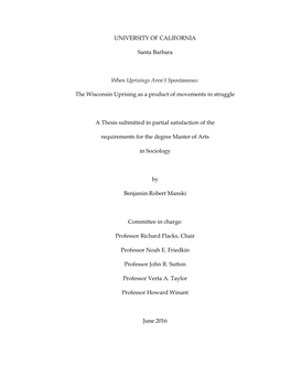 UC Santa Barbara Dissertation Template