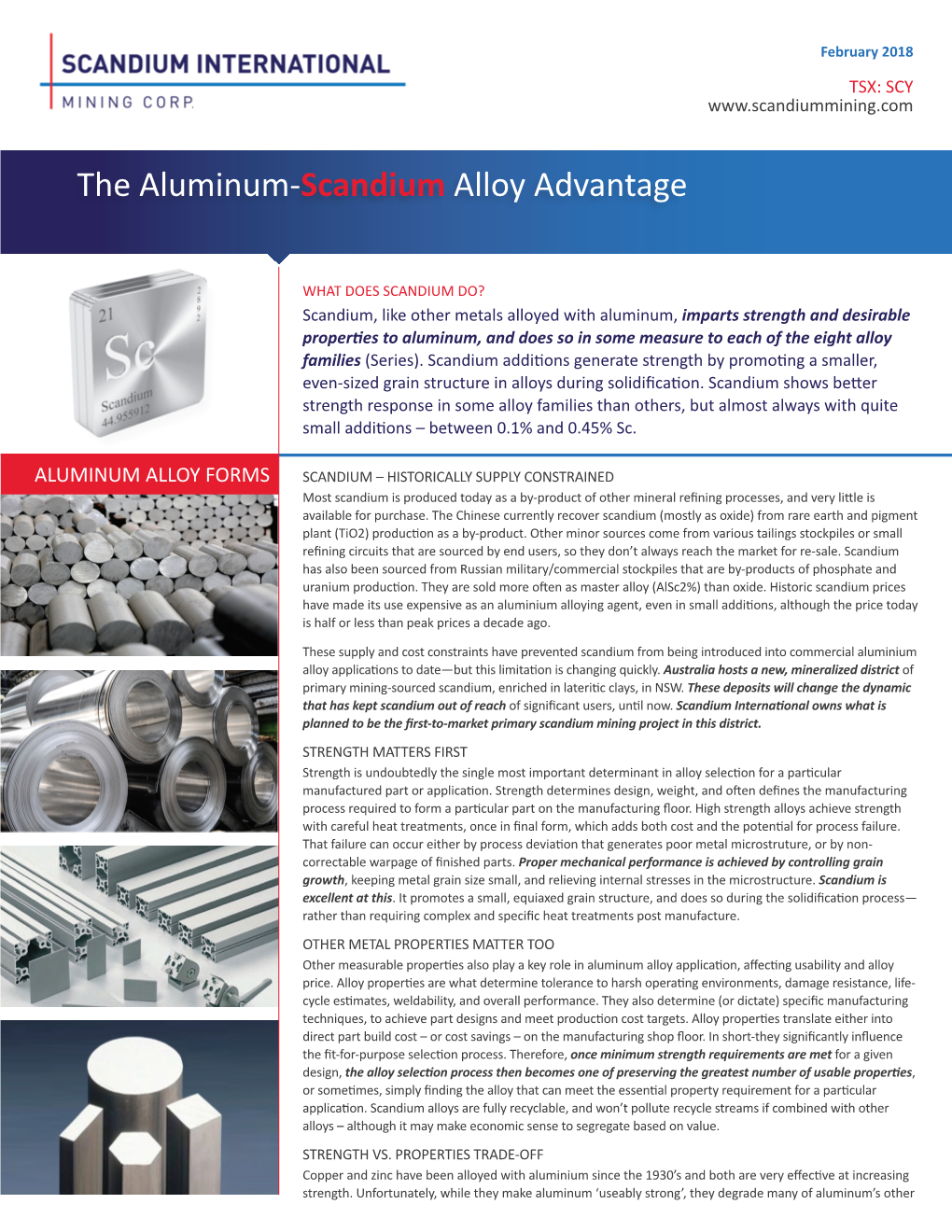 The Aluminum-Scandium Alloy Advantage