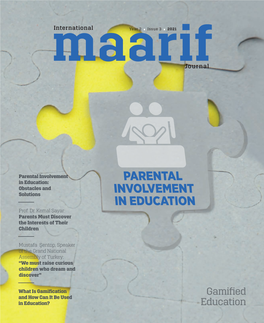 Parental Involvement in Education: PARENTAL Obstacles and Solutions INVOLVEMENT in EDUCATION Prof