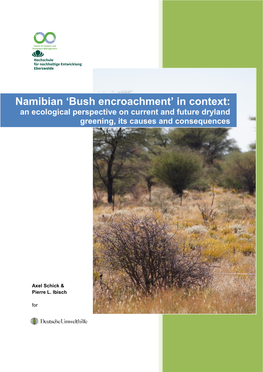 Namibian 'Bush Encroachment' in Context