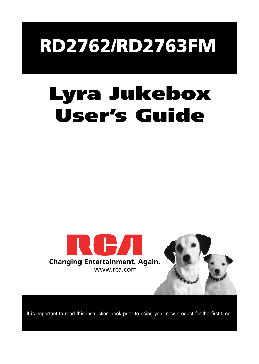Lyra Jukebox User's Guide RD2762/RD2763FM