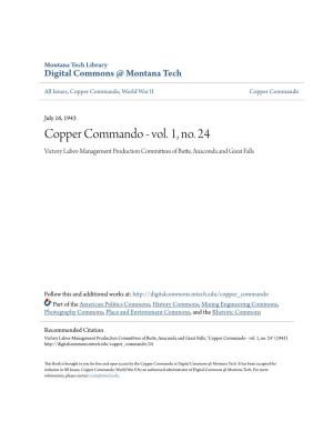Copper Commando, World War II Copper Commando