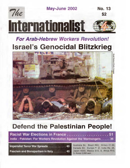 Israel's Genocidal Blitzkrieg