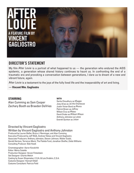 After Louie a Feature Film by Vincent Gagliostro
