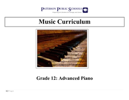 Grade 12 Advanced Piano
