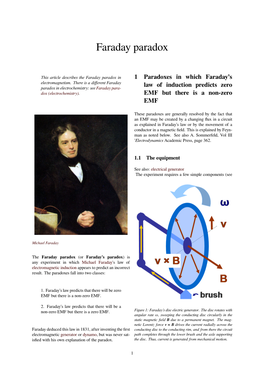 Faraday Paradox