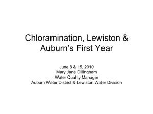 Chloramination, Lewiston & Auburn's First Year