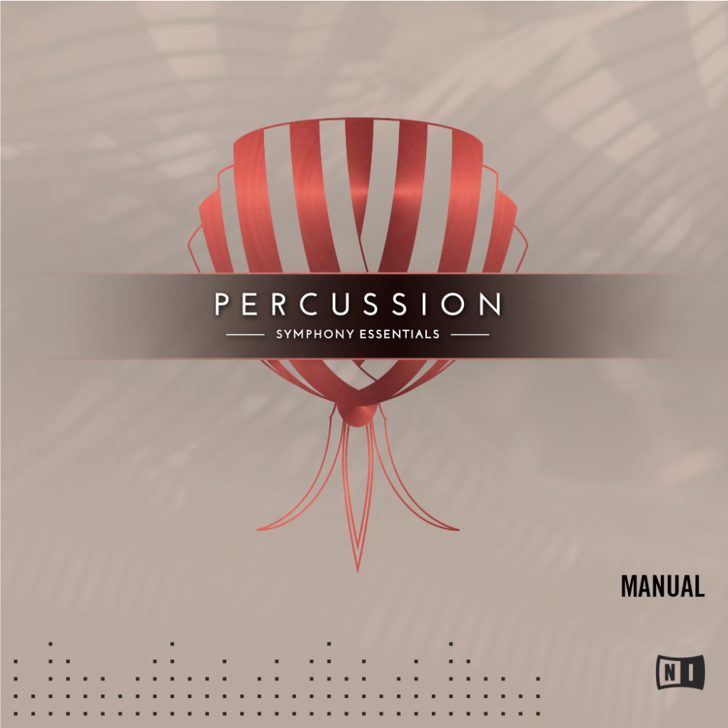 SYMPHONY ESSENTIALS PERCUSSION Manual English