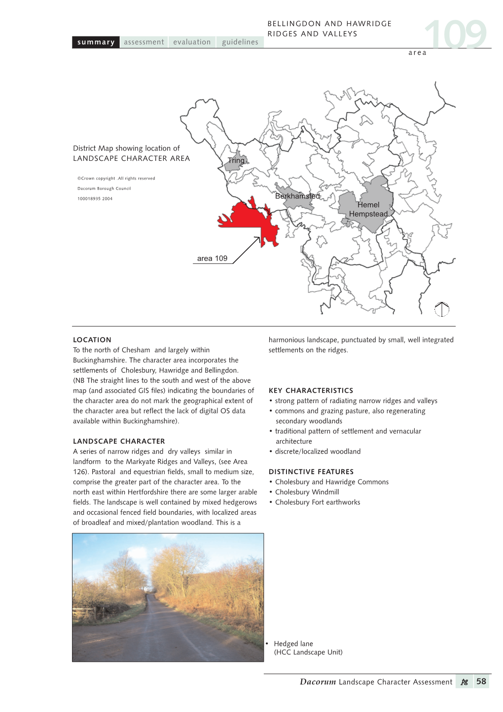 Area 109, Hawridge and Bellingdon Ridges and Valleys